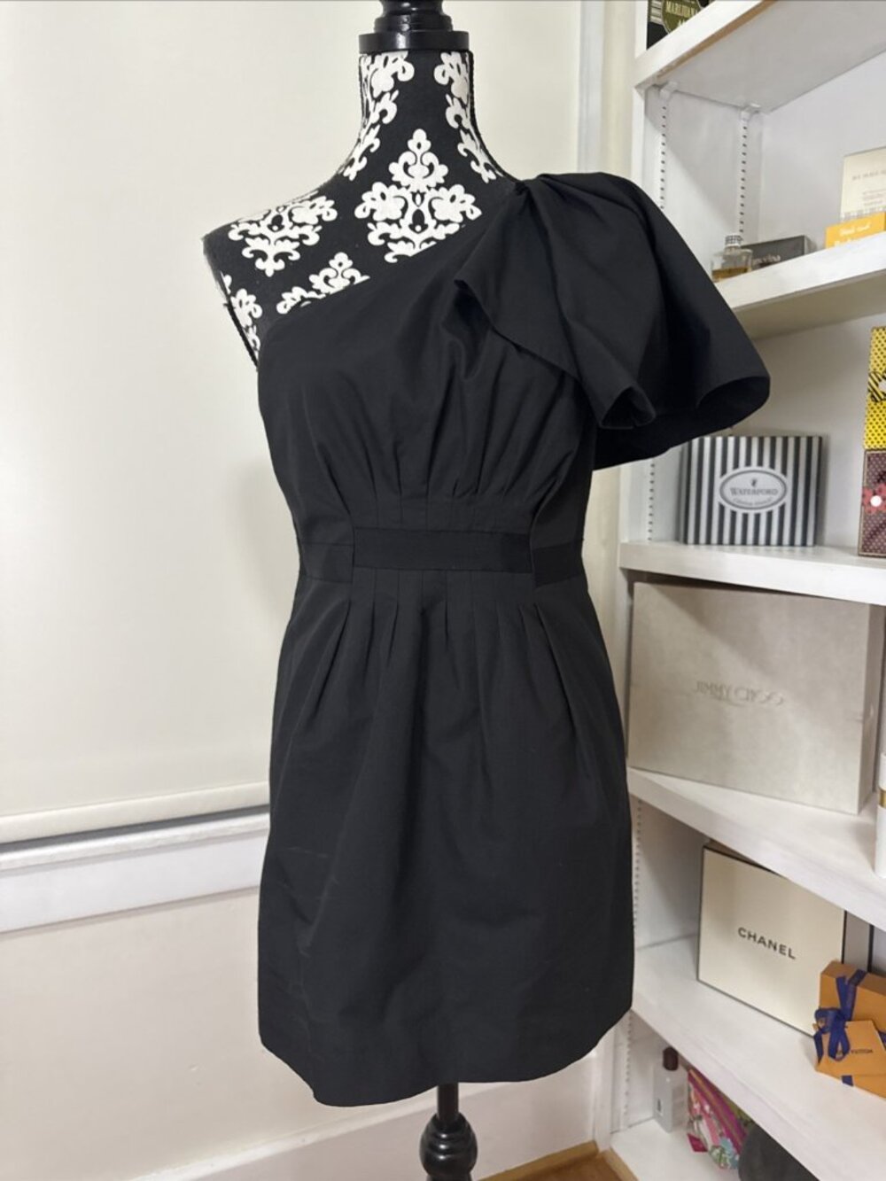 Leifsdottir Anthropologie Black Cocktail Dress Johanna Uurasjarvi Size 4